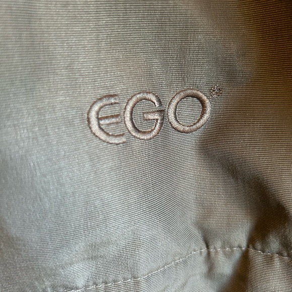 Ego Men’s Size XL Windbreaker Gray Windbreaker with Orange Striping - Picture 2 of 10